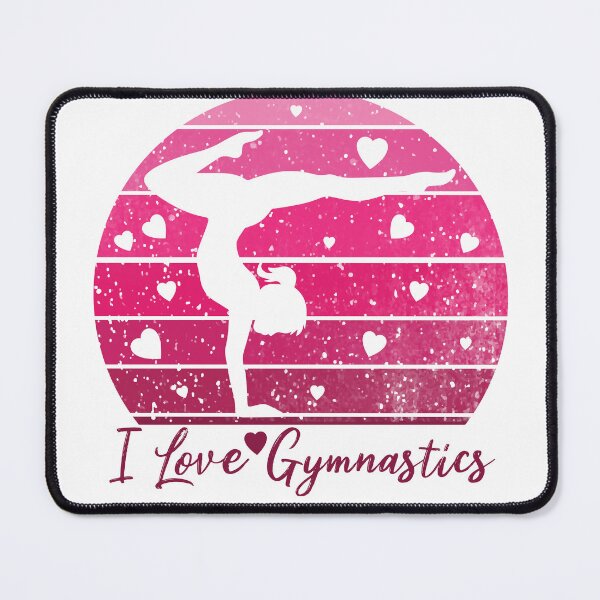 Item preview, I Love Gymnastics Vintage Gift For Acrobatic Gymnasts designed and sold by NawalMagdy.