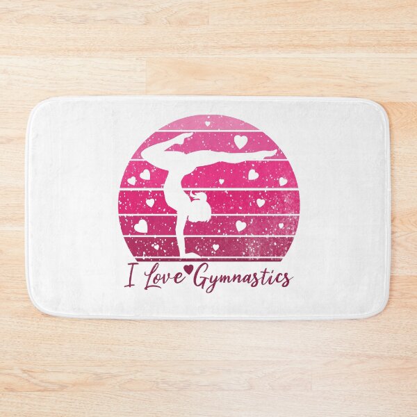 Item preview, I Love Gymnastics Vintage Gift For Acrobatic Gymnasts designed and sold by NawalMagdy.