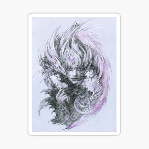 Amethyst dragon fairy lady Sticker
