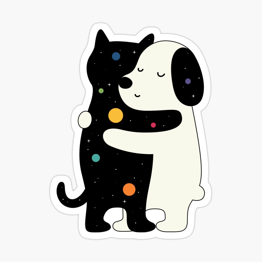 Universelle Sprache Sticker