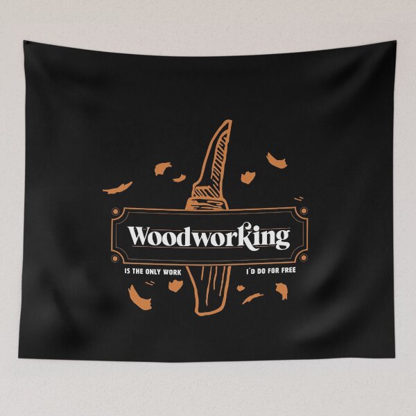 Item preview, Whittling & Woodworking is the only work funny quote workshop designed and sold by Nikkokikko.