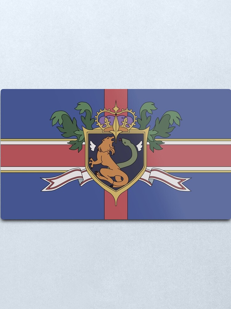 Alternate view of The Holy Empire of Britannia Flag Metal Print