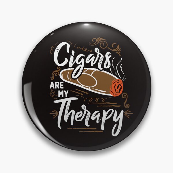 Artikelvorschau, Zigarre Therapie Spruch Rauchen Retro Logo T shirt entworfen und verkauft von Timcito.