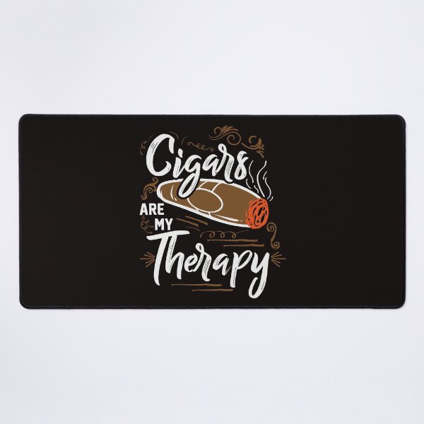 Artikelvorschau, Zigarre Therapie Spruch Rauchen Retro Logo T shirt entworfen und verkauft von Timcito.