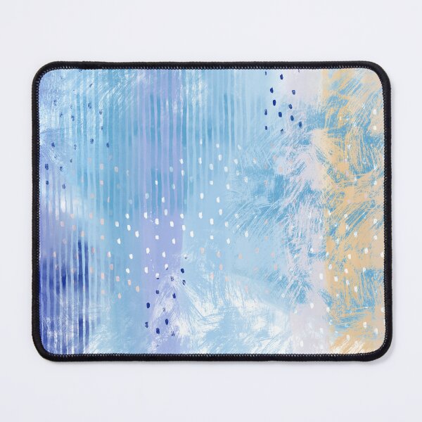 Item preview, Abstract Mixed Media Blue Turquoise Yellow designed and sold by Cato99.