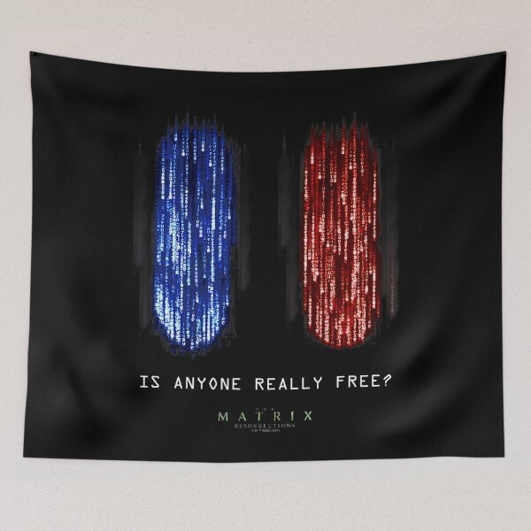 Item preview, The Matrix Resurrections Red Versus Blue Pill Poster Shirt designed and sold by betholivekn.