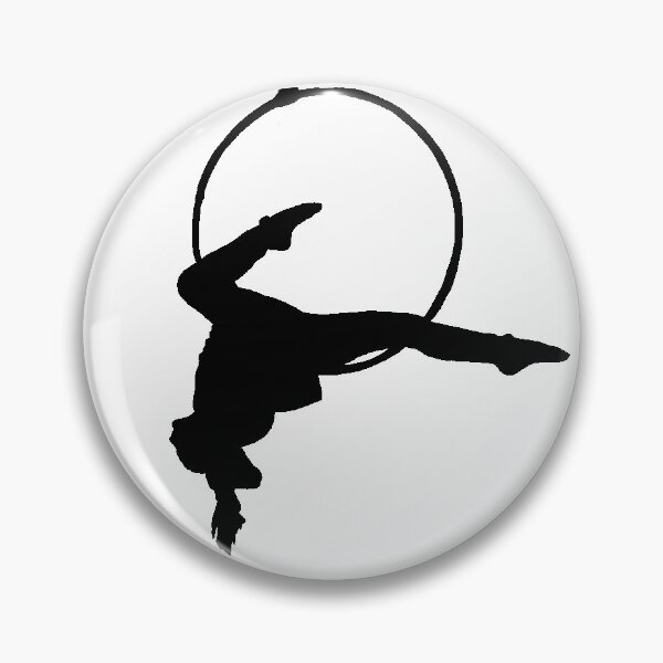 Item preview, aerial lyra hoop silhouette, gazelle designed and sold by lizzieeeeee.