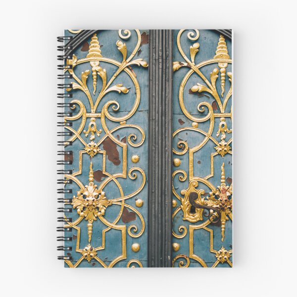 Item preview, Blue and Gold Door Gate Closeup designed and sold by ppolecho.