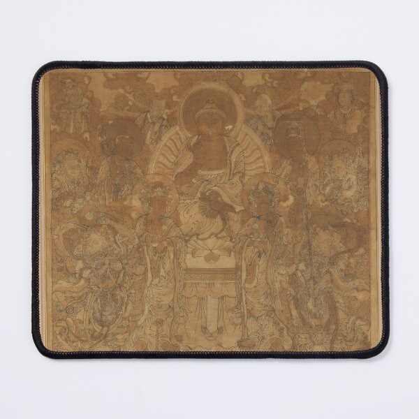 Item preview, Amitabha-Buddha painting vintage look designed and sold by LADesigns55.