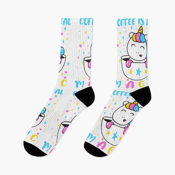 Item preview, coffe is real magic-funny animals typography designed and sold by Hartics.