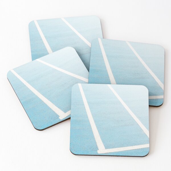 Item preview, White Lines on Blue Sports Field designed and sold by ppolecho.