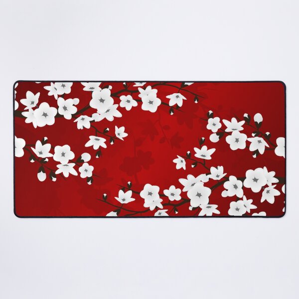 Item preview, Cherry Blossom Red White Asia Floral designed and sold by Nina Baydur.