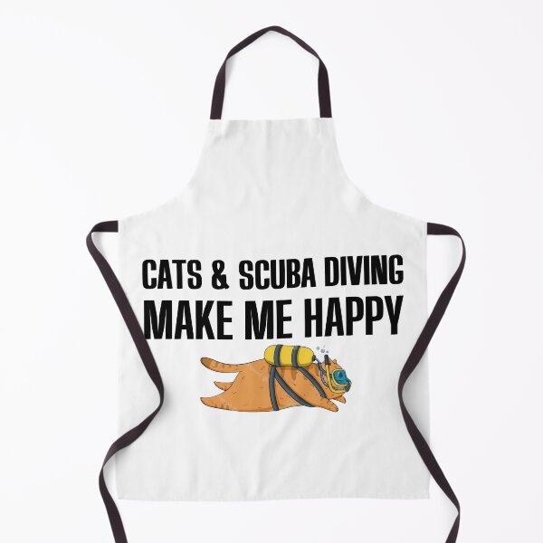 Item preview, Cats and Scuba Diving Make me happy - Scuba Diving and Cats - for cats & scuba diving lovers designed and sold by Live  Today.