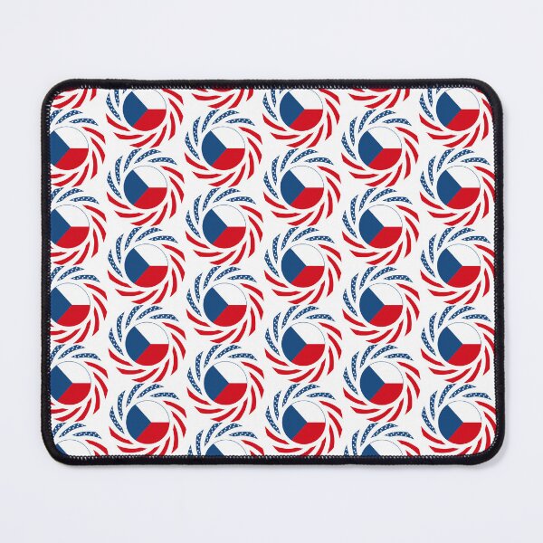 Item preview, Czech American Multinational Patriot Flag Series designed and sold by Carbon-Fibre Media.