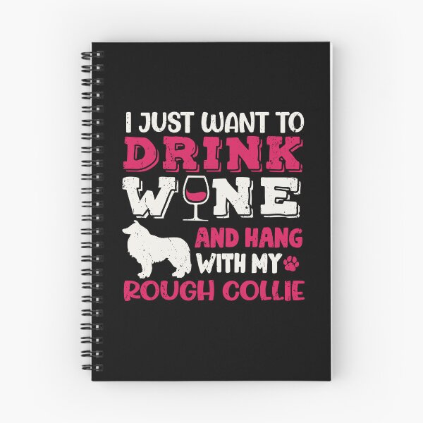 Item preview, Rough Collie Dog Dad Mom And Drink Wine designed and sold by rafaeltto.