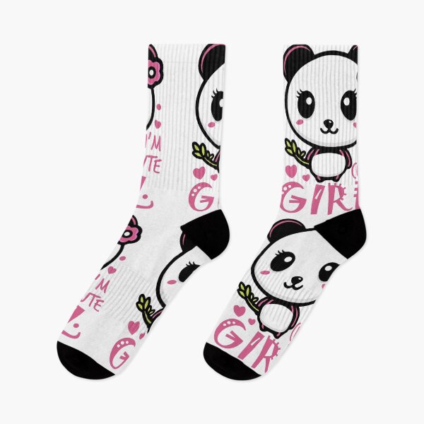Aperçu de l'œuvre je suis mignon panda fille-animaux drôles typographie créée et vendue par Hartics.