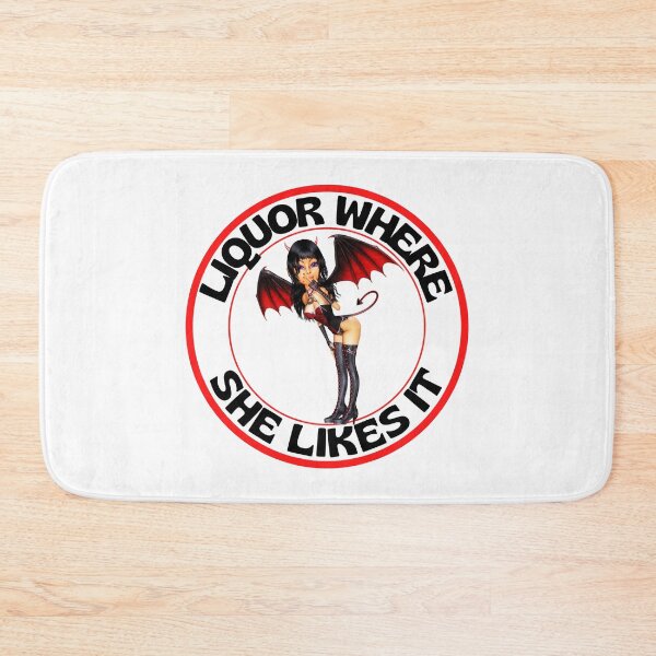 Item preview, Funny Liquor Where She Likes It Round Devil Woman designed and sold by RGRamsey.