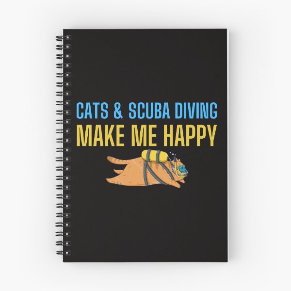 Item preview, Cats and Scuba Diving Make me happy - Scuba Diving and Cats - for cats & scuba diving lovers designed and sold by Live  Today.