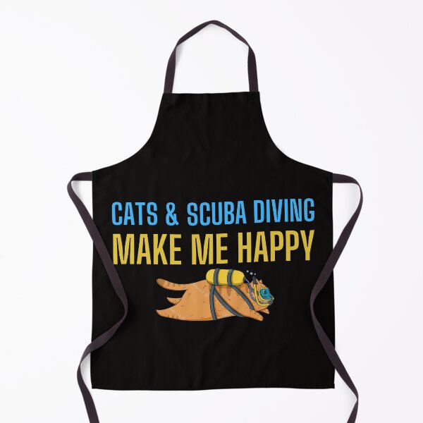 Item preview, Cats and Scuba Diving Make me happy - Scuba Diving and Cats - for cats & scuba diving lovers designed and sold by Live  Today.