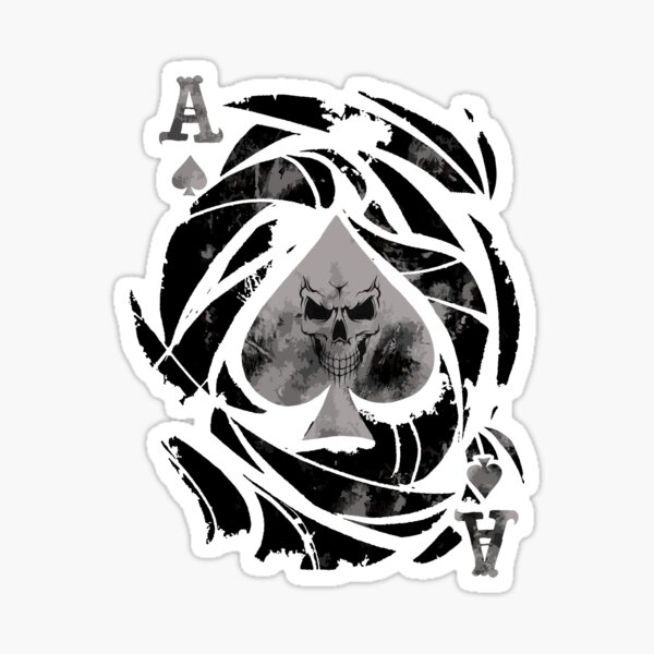 Ace of spades Sticker for Sale by Gurpreet Singh