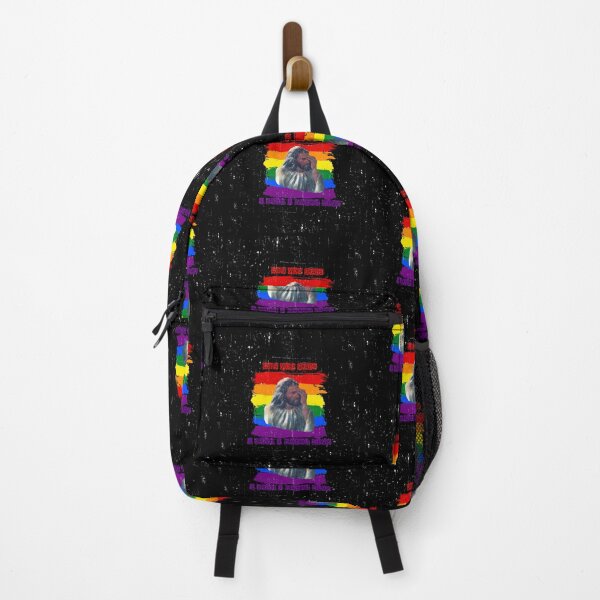 Item preview, OMG You Guys I Said I Hated Figs LGBT Jesus Meme Pride Flag Colors Grunge Effect In Black designed and sold by LuckyKermit.