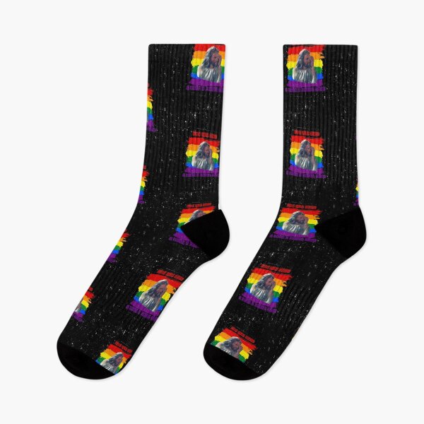 Item preview, OMG You Guys I Said I Hated Figs LGBT Jesus Meme Pride Flag Colors Grunge Effect In Black designed and sold by LuckyKermit.