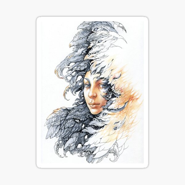 Queen of crows Sticker