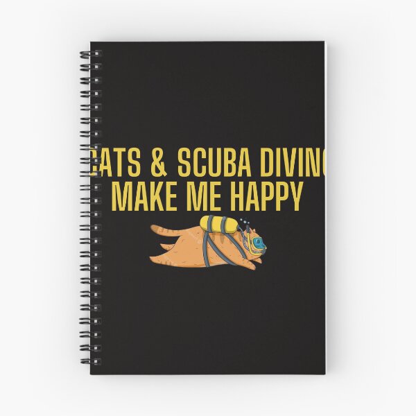 Item preview, Cats and Scuba Diving Make me happy - Scuba Diving and Cats - for cats & scuba diving lovers designed and sold by Live  Today.