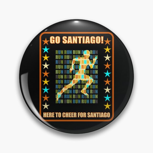 Item preview, Go Santiago Runner Support Fan Here to Cheer Favorite Athlete designed and sold by artfulnotebook.