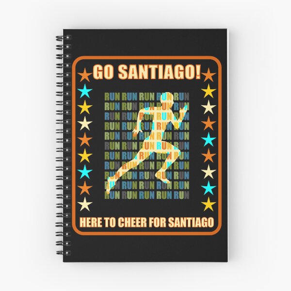 Item preview, Go Santiago Runner Support Fan Here to Cheer Favorite Athlete designed and sold by artfulnotebook.