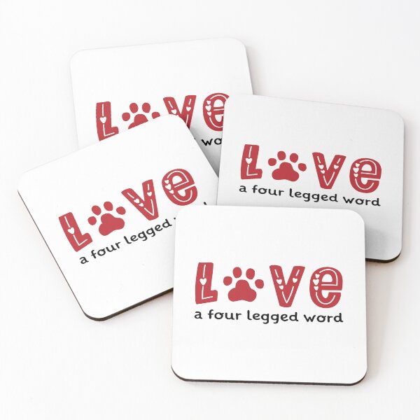 Item preview, Love Is A Four Legged Word stickers  valentines day  designed and sold by BeFaCtO.