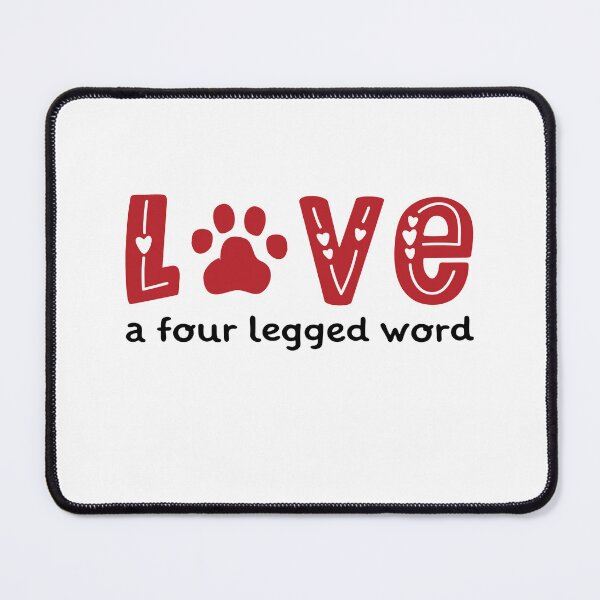 Item preview, Love Is A Four Legged Word stickers  valentines day  designed and sold by BeFaCtO.