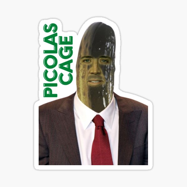 Picolas Cage - Funny Meme Picolas Sticker