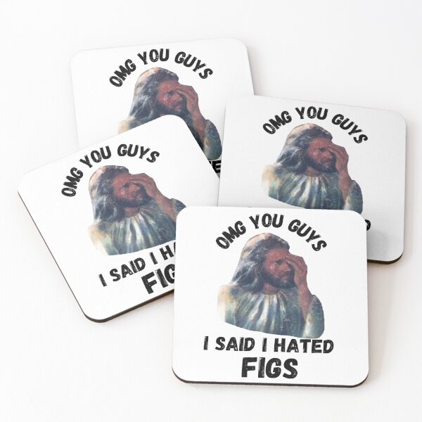 Item preview, OMG You Guys I Said I Hated Figs LGBT Jesus Meme Clipart designed and sold by LuckyKermit.