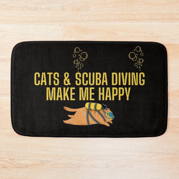 Item preview, Copy of Cats and Scuba Diving Make me happy - Scuba Diving and Cats - for cats & scuba diving lovers designed and sold by Live  Today.