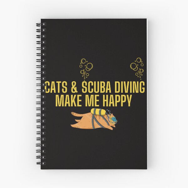 Item preview, Copy of Cats and Scuba Diving Make me happy - Scuba Diving and Cats - for cats & scuba diving lovers designed and sold by Live  Today.
