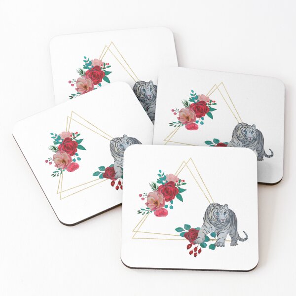 Item preview, tiger with flowers for tiger lovers ,mom,dad designed and sold by beautifulworld9.