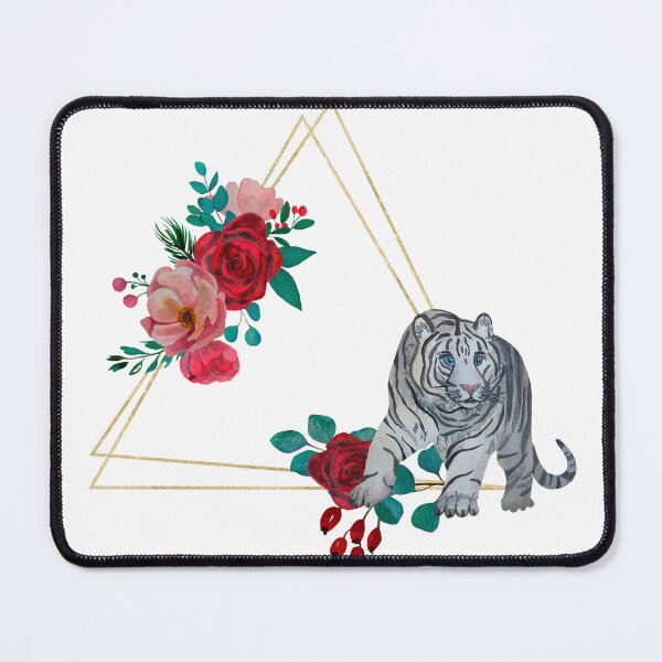 Item preview, tiger with flowers for tiger lovers ,mom,dad designed and sold by beautifulworld9.