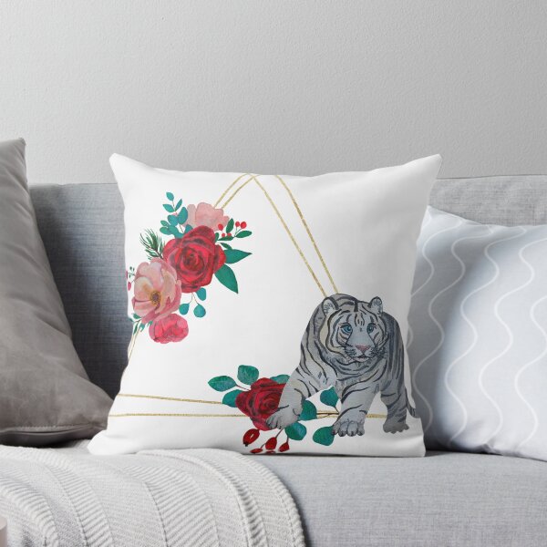 Item preview, tiger with flowers for tiger lovers ,mom,dad designed and sold by beautifulworld9.