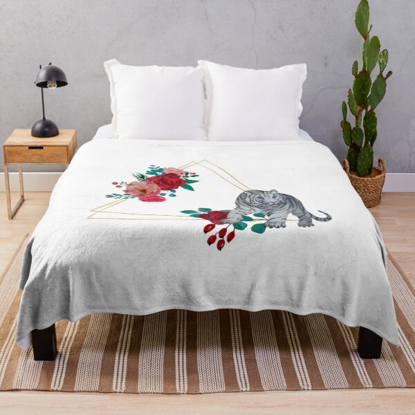 Item preview, tiger with flowers for tiger lovers ,mom,dad designed and sold by beautifulworld9.