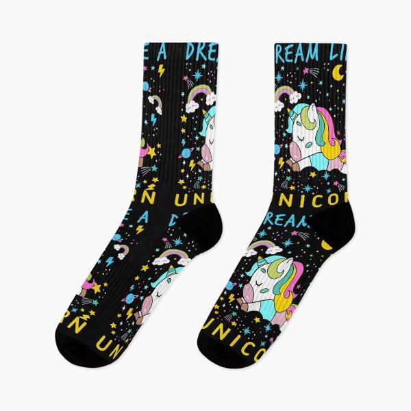 Item preview, dream like a unicorn-funny animals typography designed and sold by Hartics.