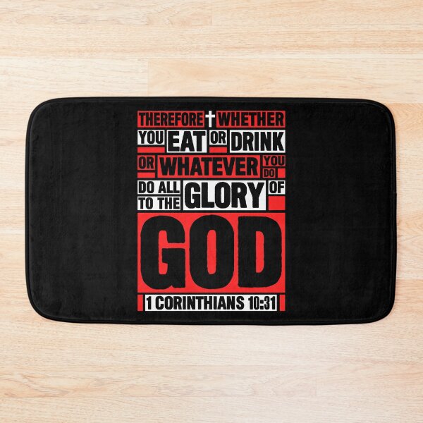 Item preview, 1 Corinthians 10:31 Eat or Drink designed and sold by plushism.
