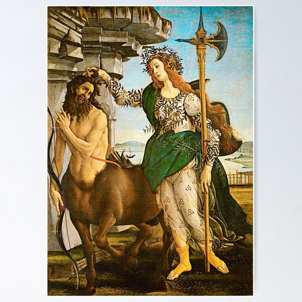 Item preview, Pallas and the Centaur - Sandro Botticelli designed and sold by brushandframes.