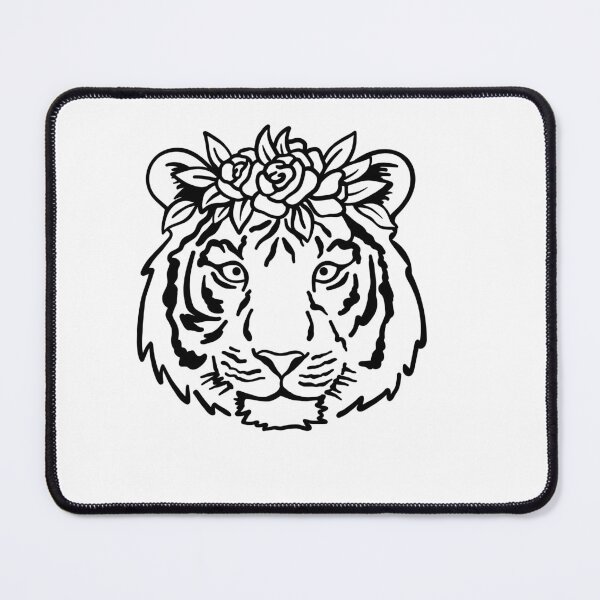 Item preview, tiger with flowers for tiger lovers designed and sold by beautifulworld9.