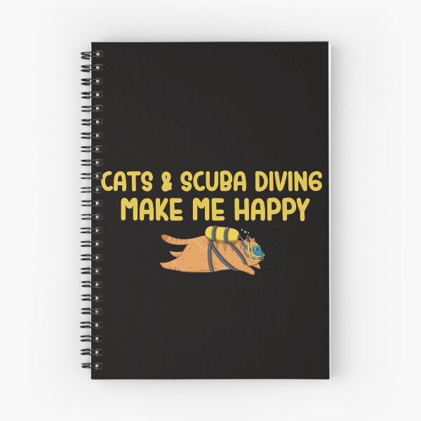 Item preview, Cats and Scuba Diving Make me happy - Scuba Diving and Cats - for kids - cats & scuba diving lovers  designed and sold by Live  Today.