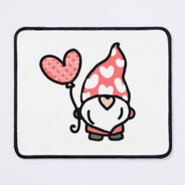 Item preview, Pink valentine gnome with hearts clipart designed and sold by vyascreations.