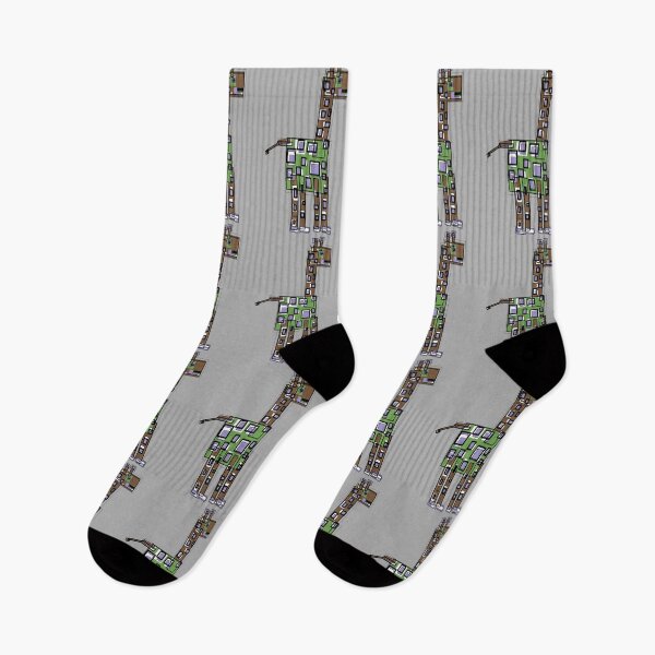 Item preview, Angular Giraffe 5 (gray background) designed and sold by MentaLee.