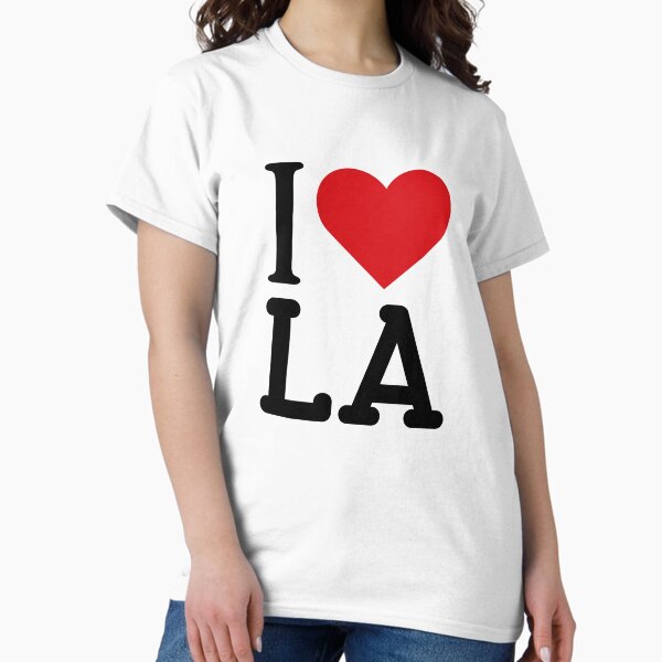 Vista previa del artículo con la obra «Amo Los Ángeles, me encanta Los Ángeles, amo Los Ángeles», diseñado y vendido por Moyanana.