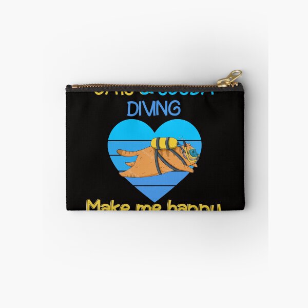 Item preview, Cats and Scuba Diving Make me happy - Scuba Diving and Cats - for kids - cats & scuba diving lovers  designed and sold by Live  Today.