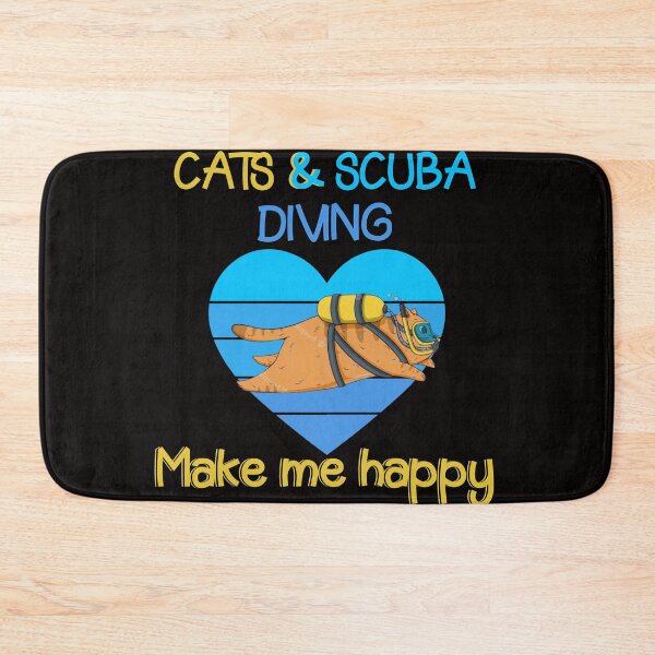 Item preview, Cats and Scuba Diving Make me happy - Scuba Diving and Cats - for kids - cats & scuba diving lovers  designed and sold by Live  Today.
